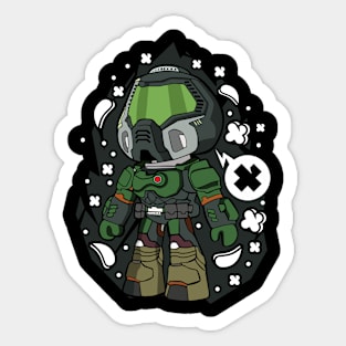 Doomguy Pop Culture Sticker